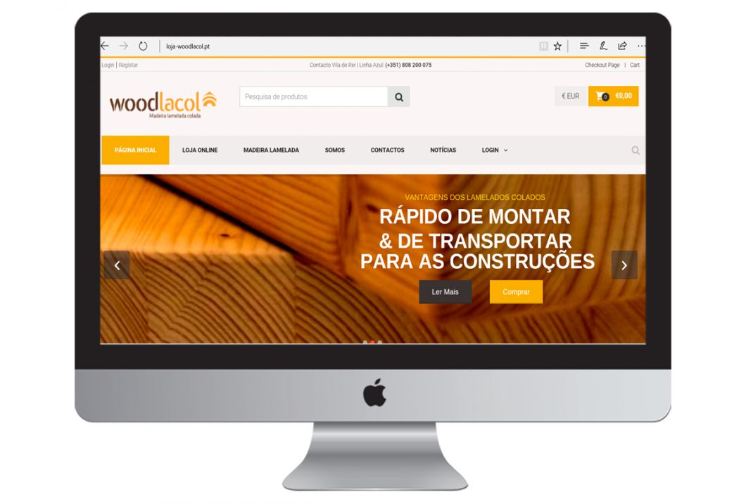 Desenvolvemos a loja online | WOODLACOL
